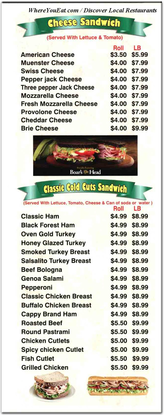 menu image