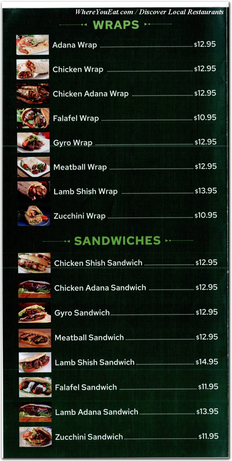 menu image