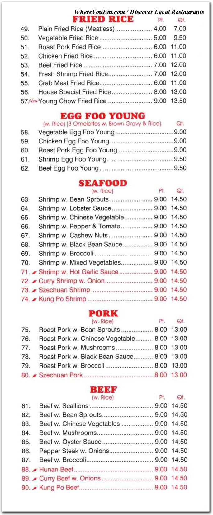 menu image