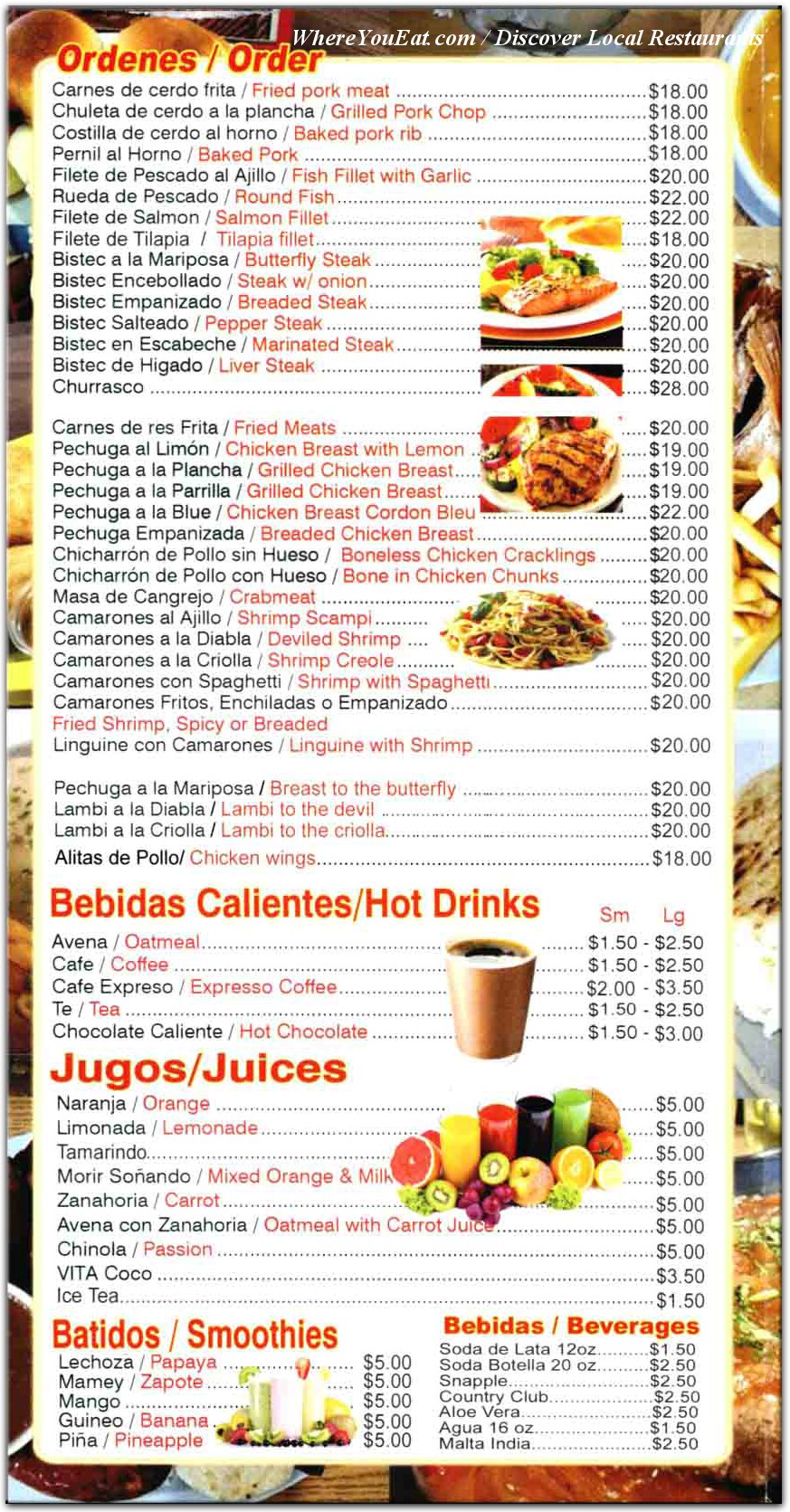 menu image