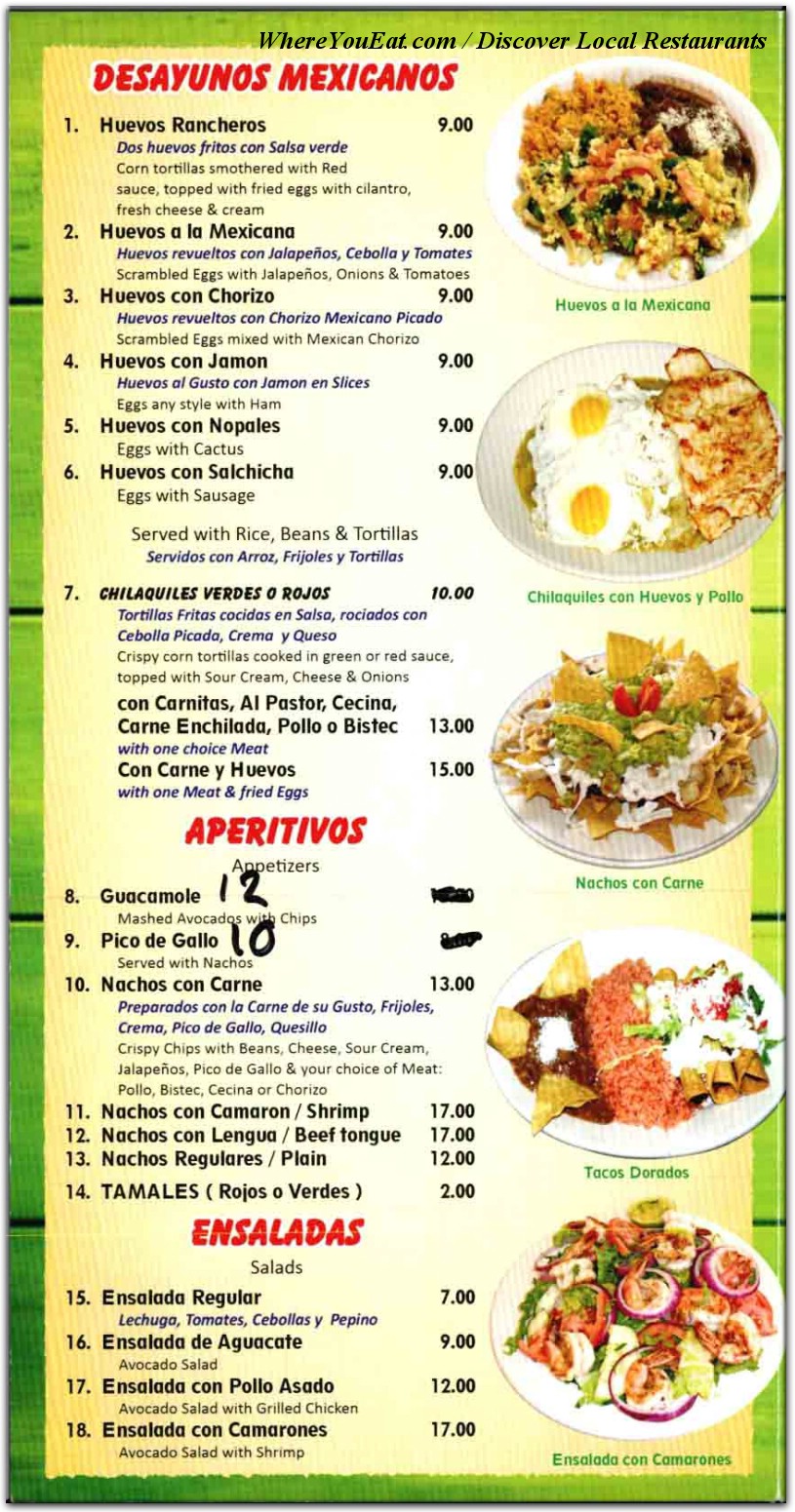 menu image