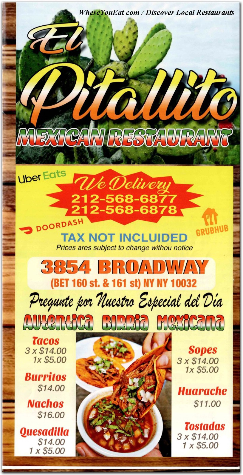 menu image