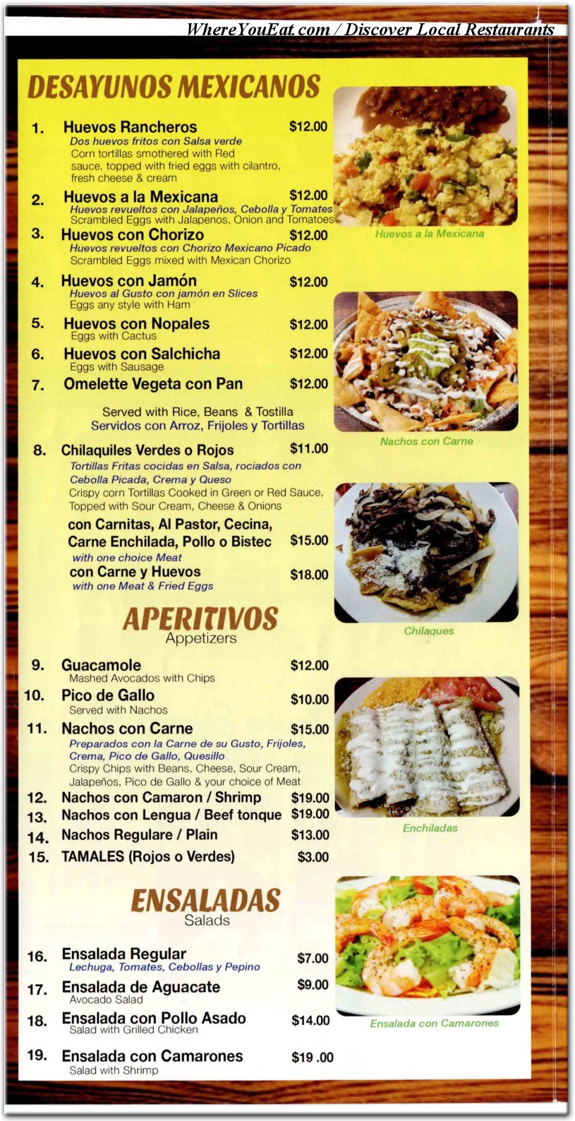 menu image