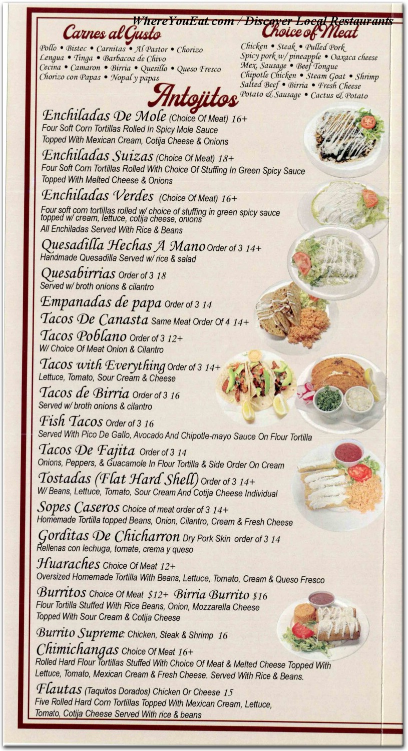 menu image