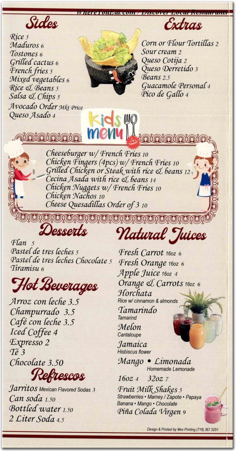 menu image