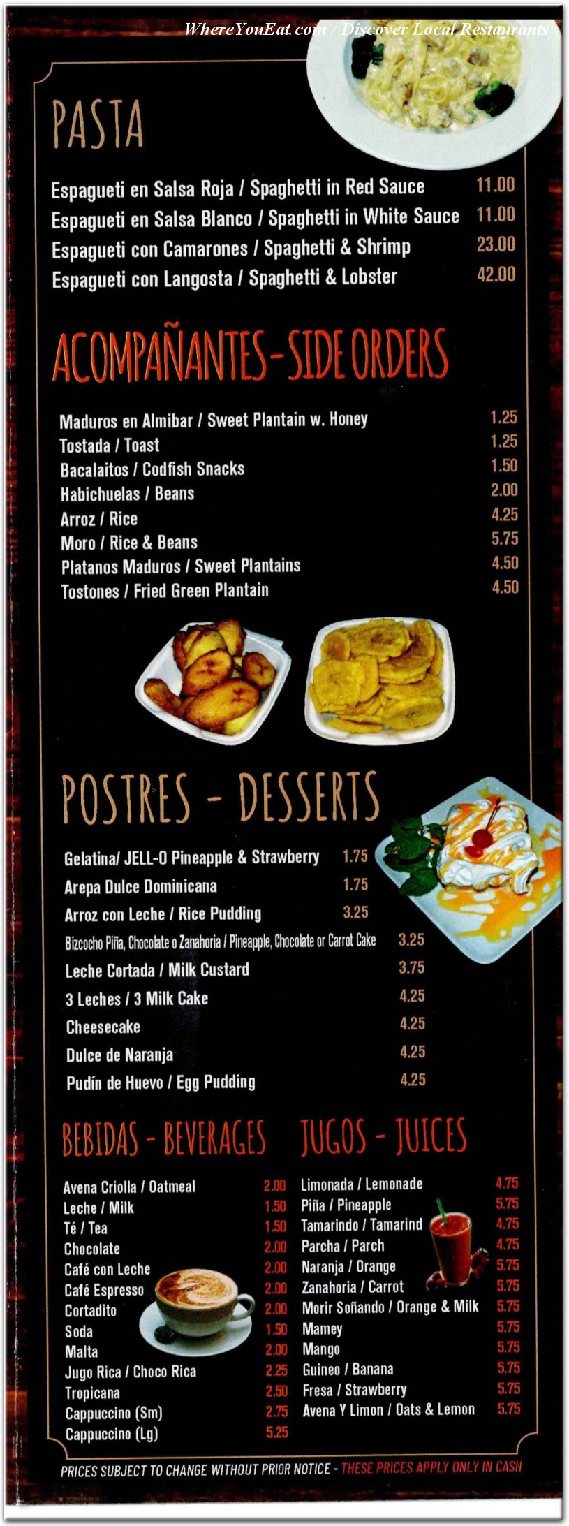menu image