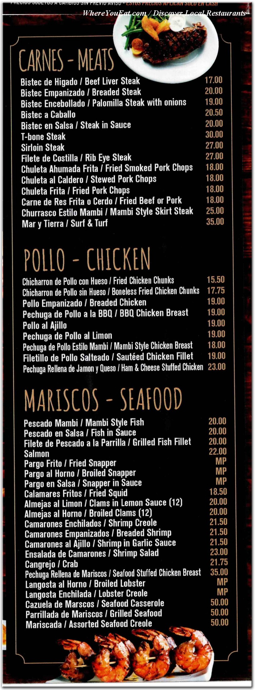 menu image