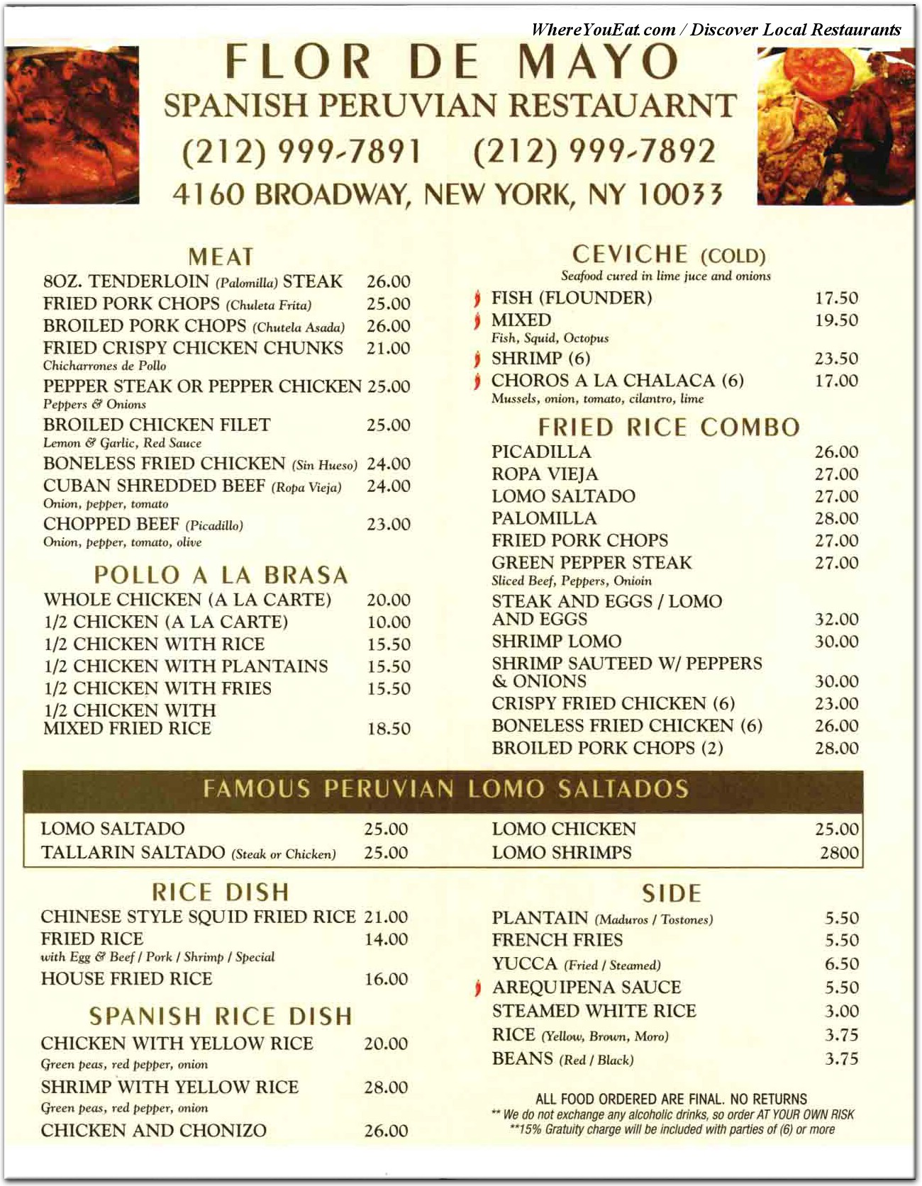 menu image