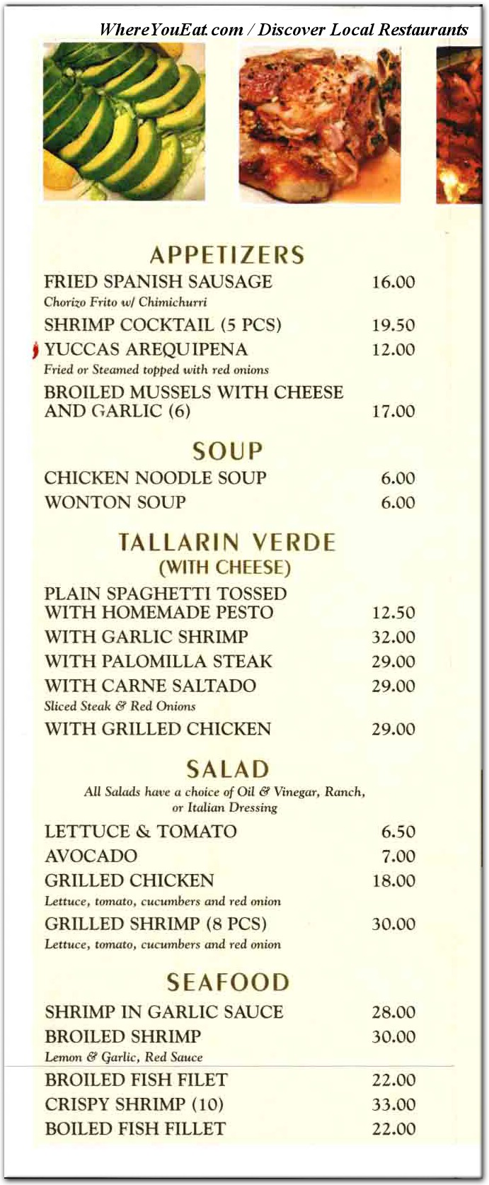 menu image