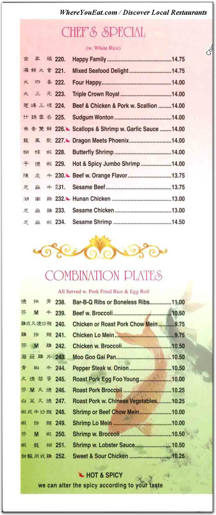 menu image