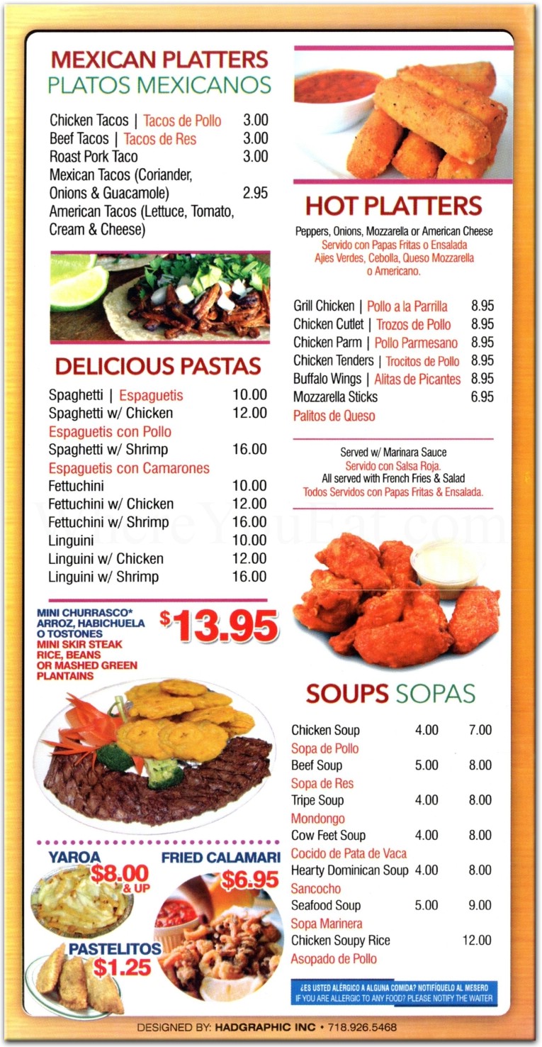 menu image