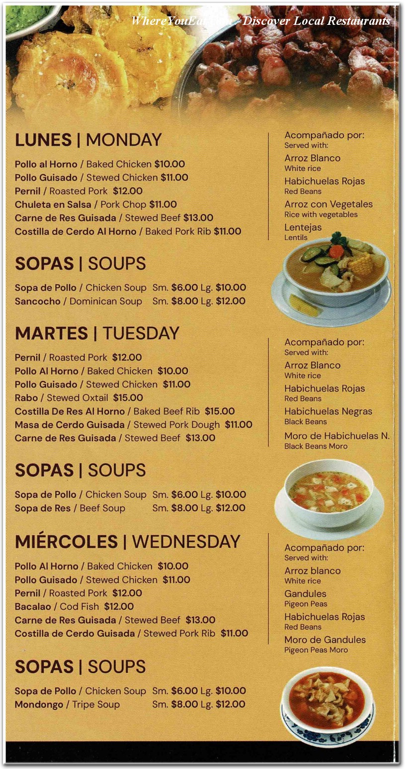 menu image