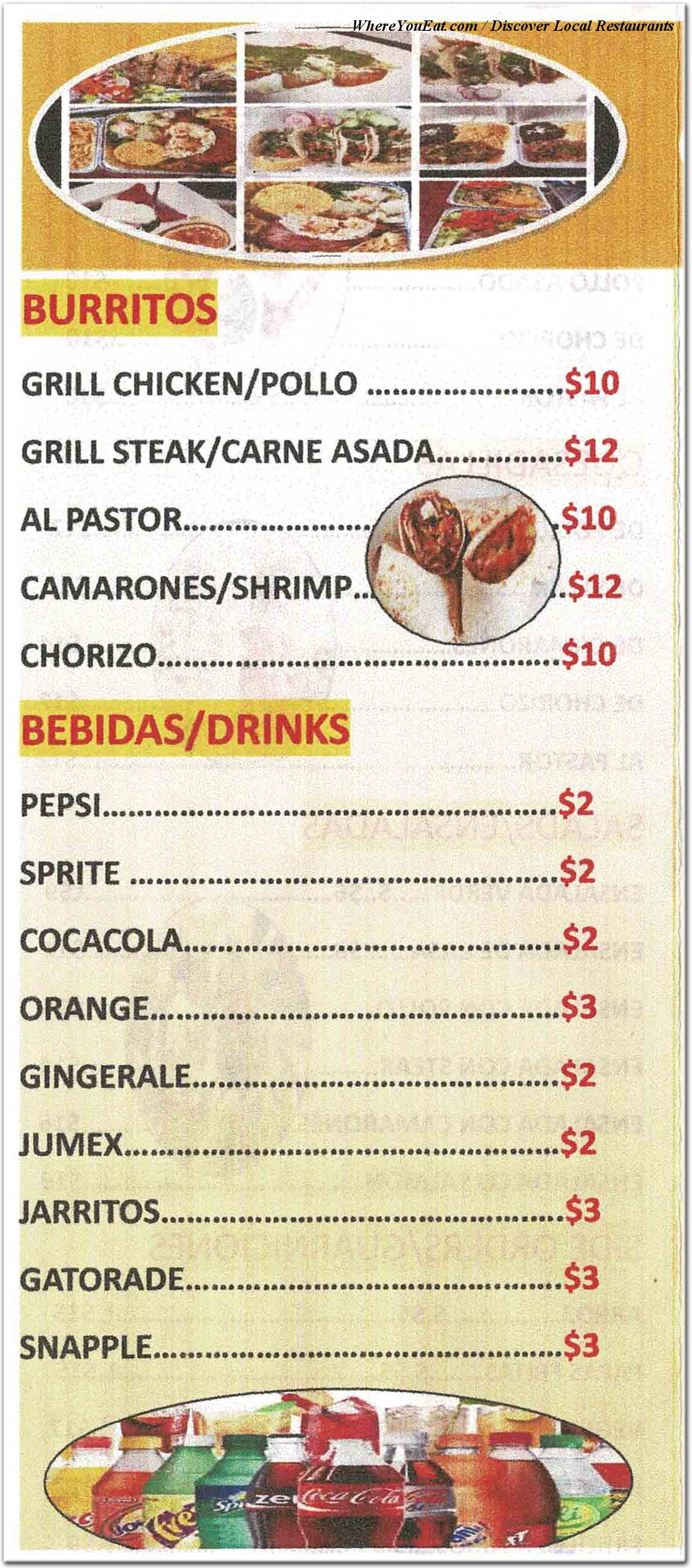 menu image