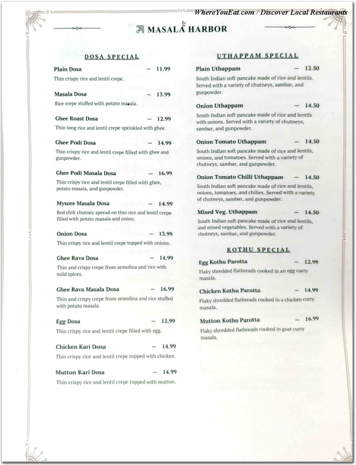 menu image