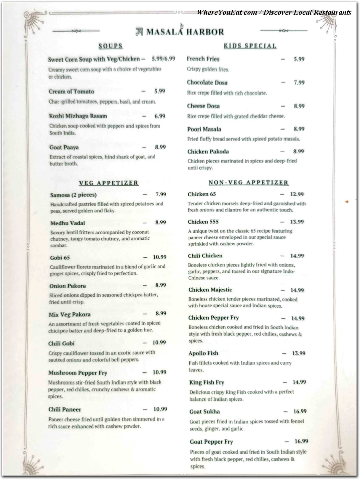 menu image