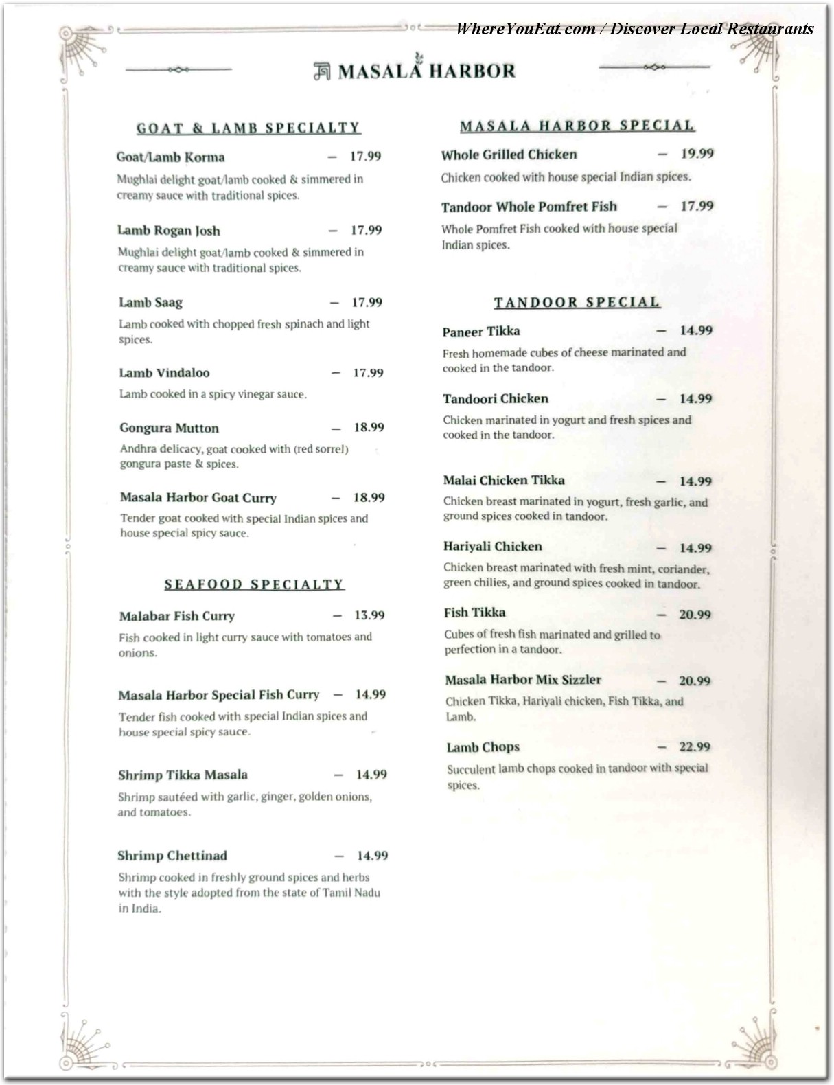 menu image