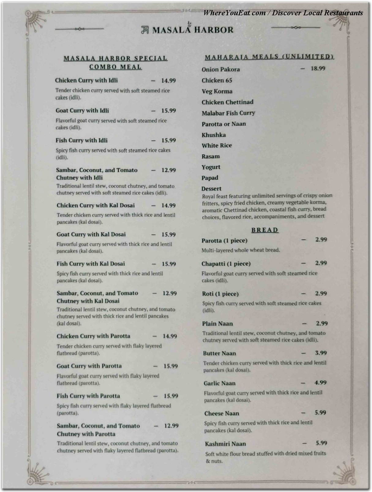 menu image