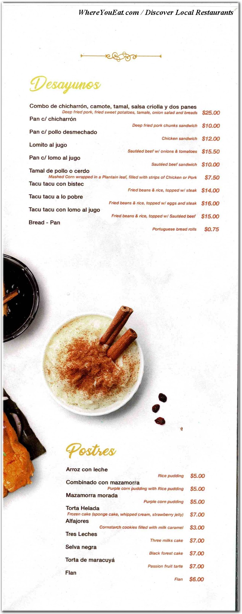 menu image