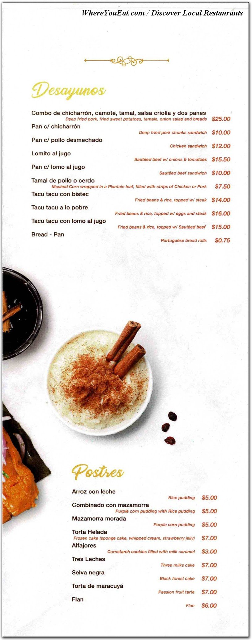menu image