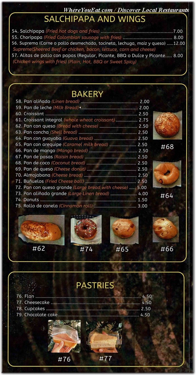 menu image