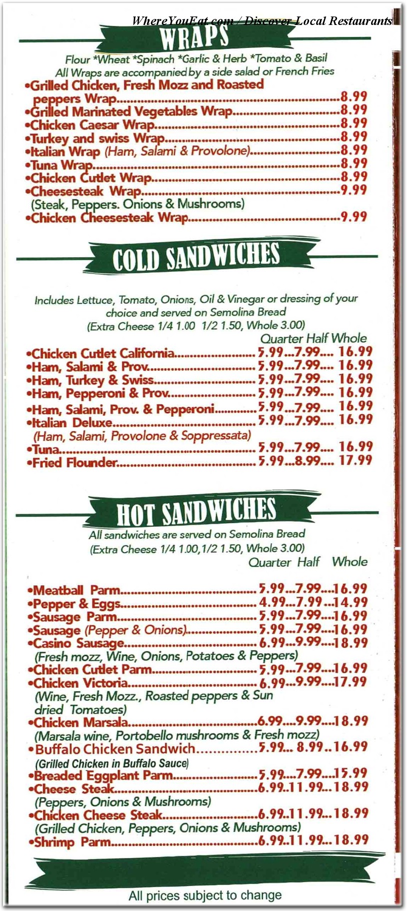 menu image