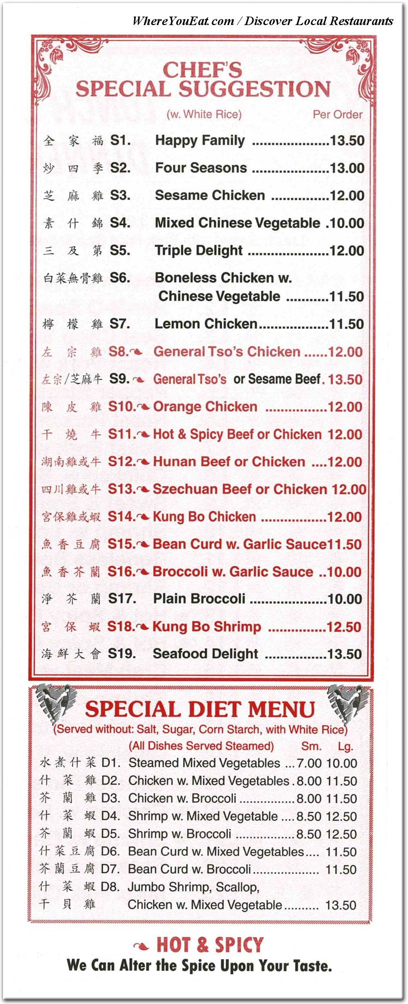 menu image