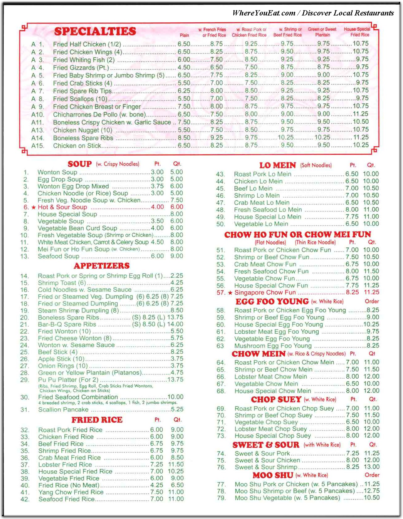 menu image