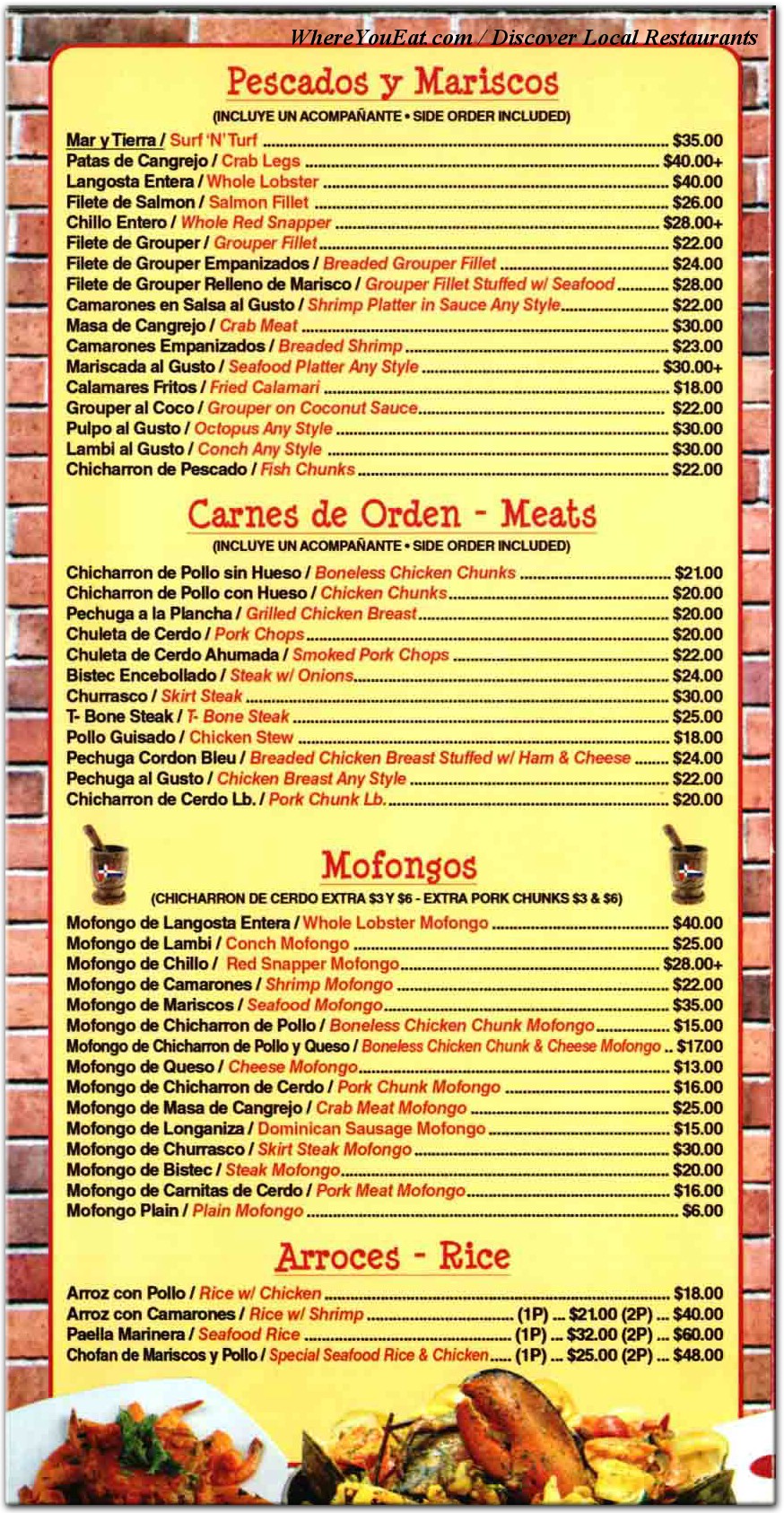 menu image