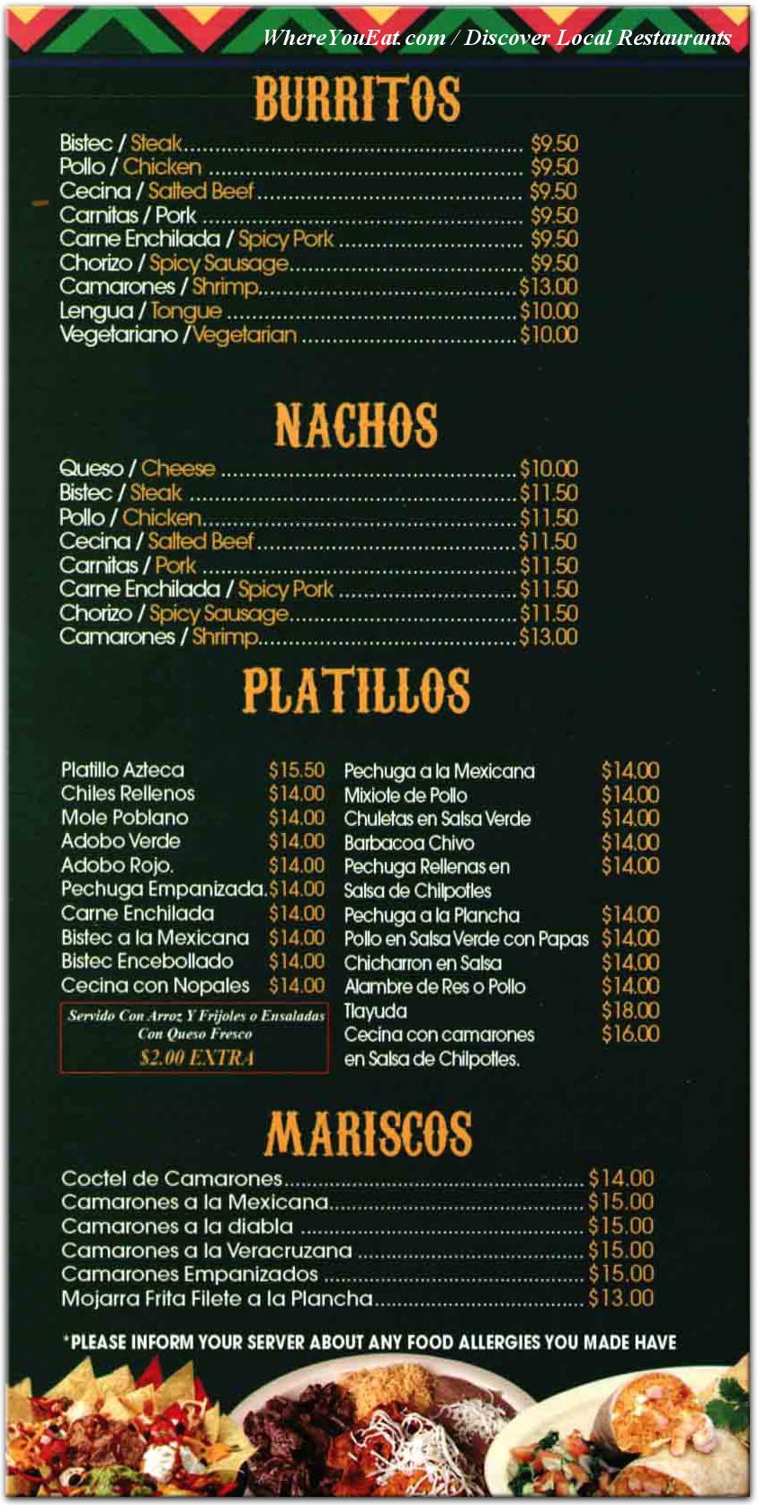 menu image