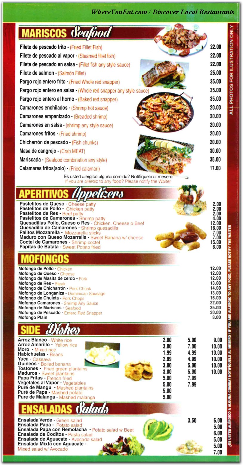 menu image