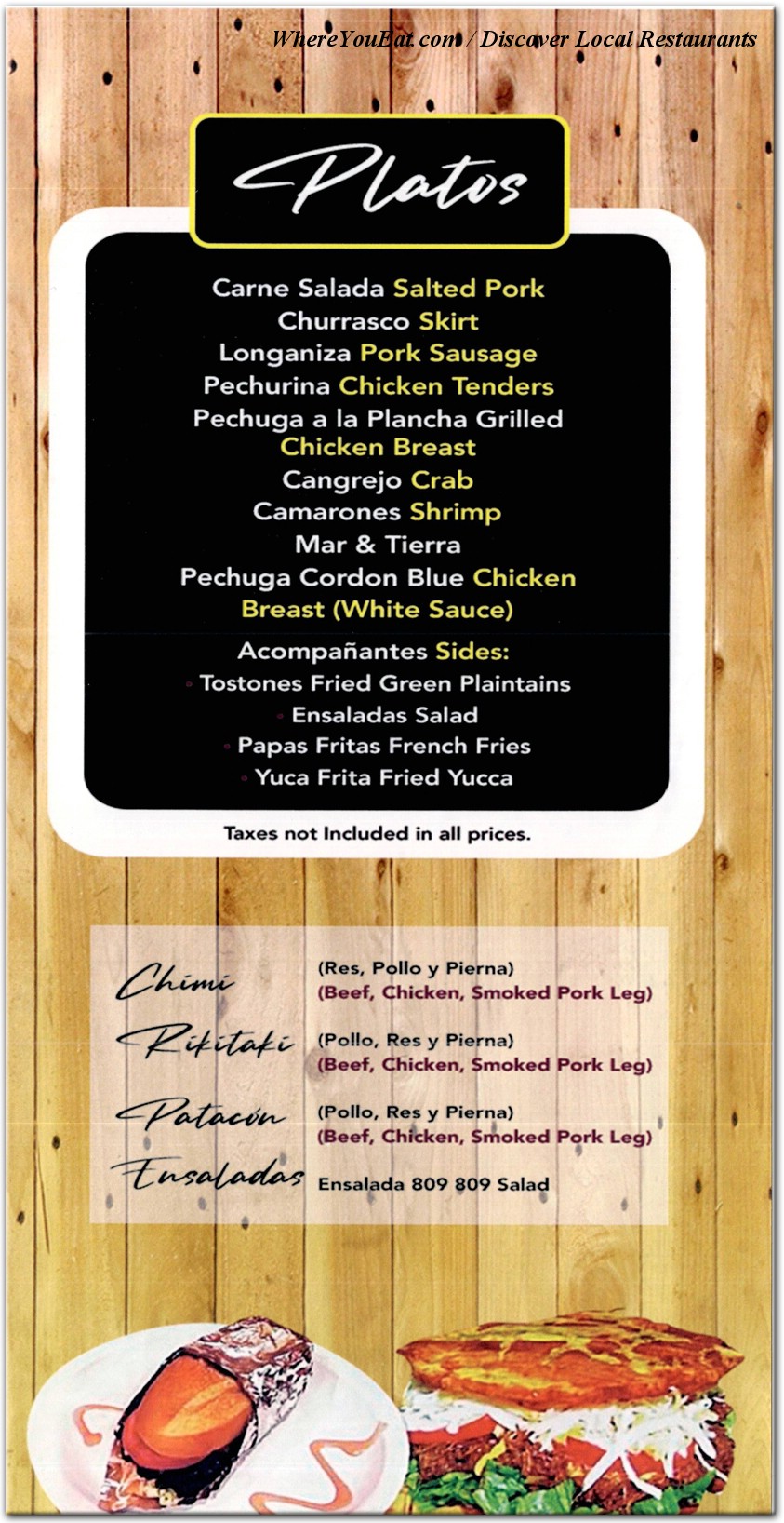 menu image