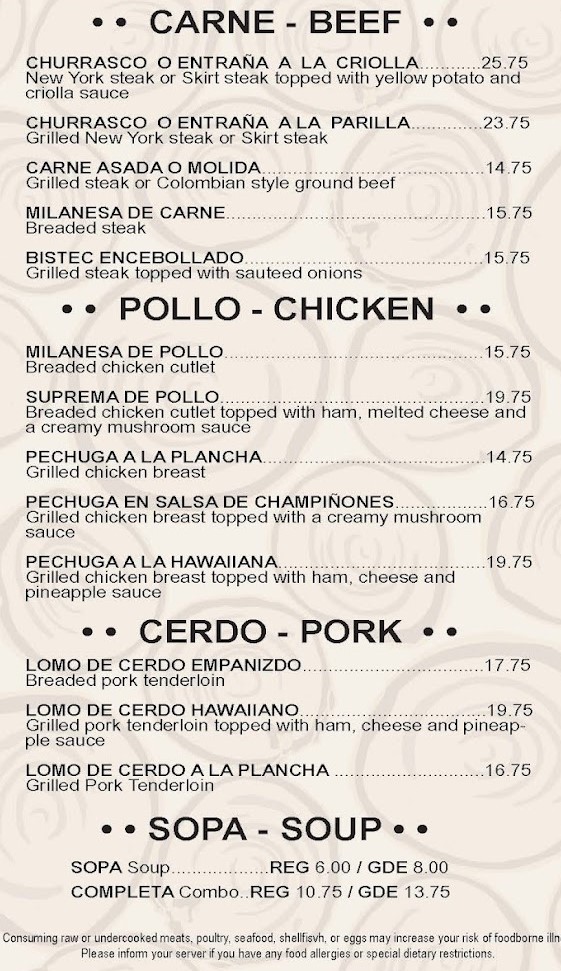 menu image