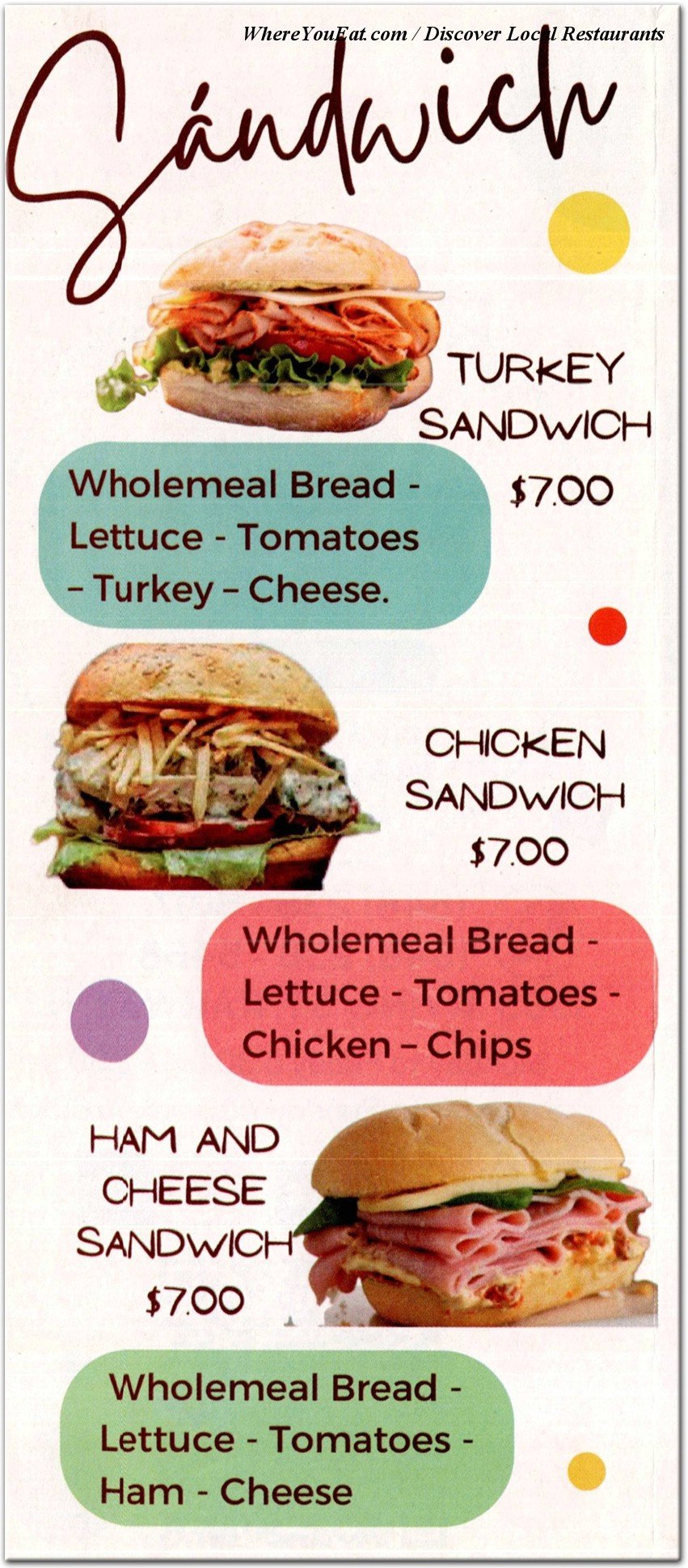 menu image