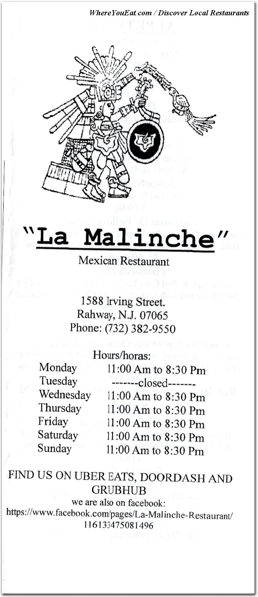 menu image