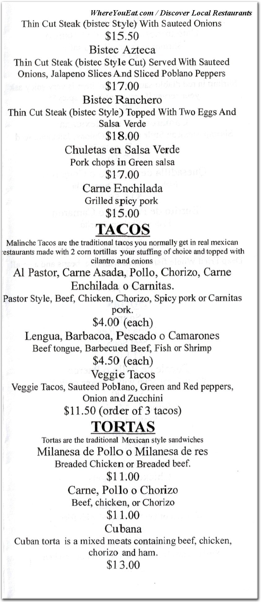 menu image