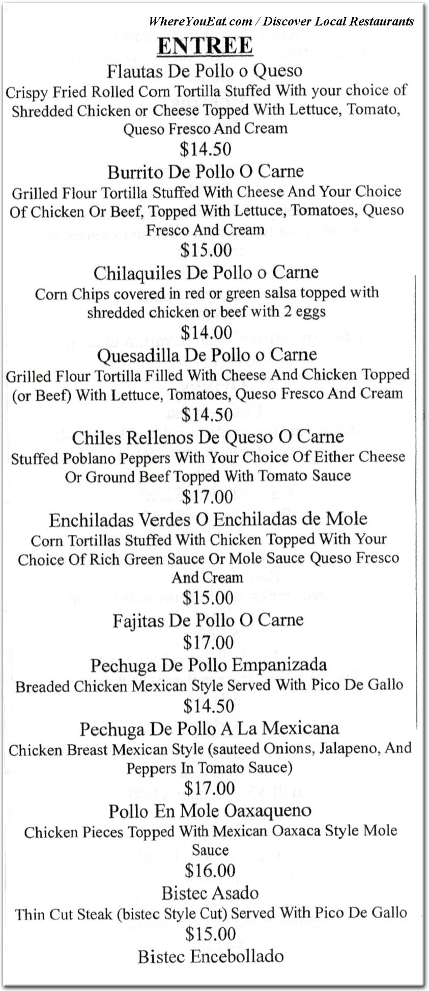 menu image