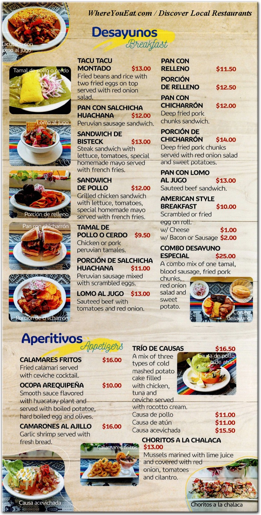 menu image