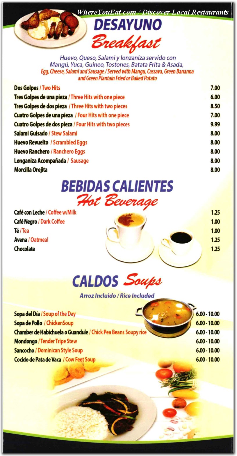 menu image