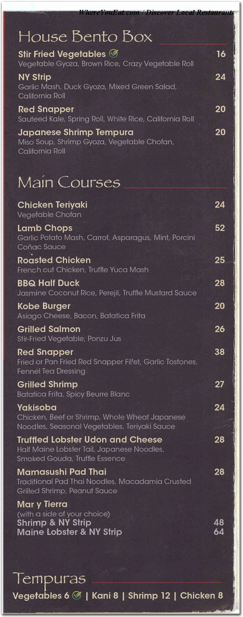 menu image