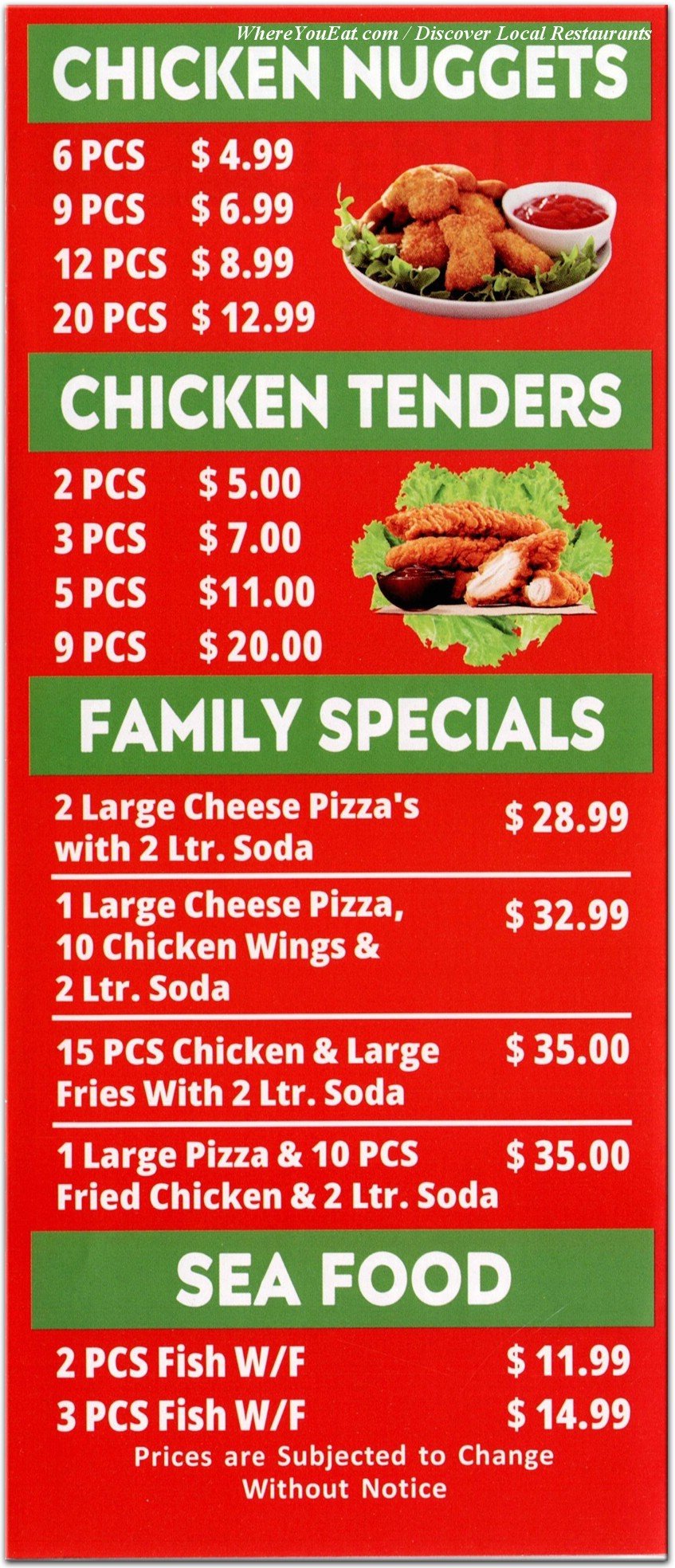 menu image