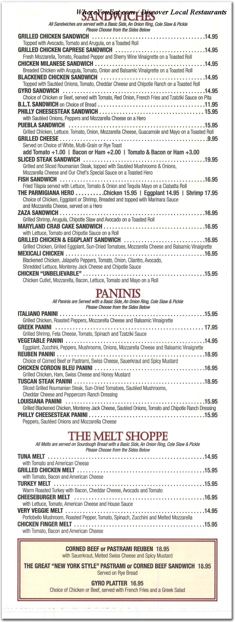 menu image