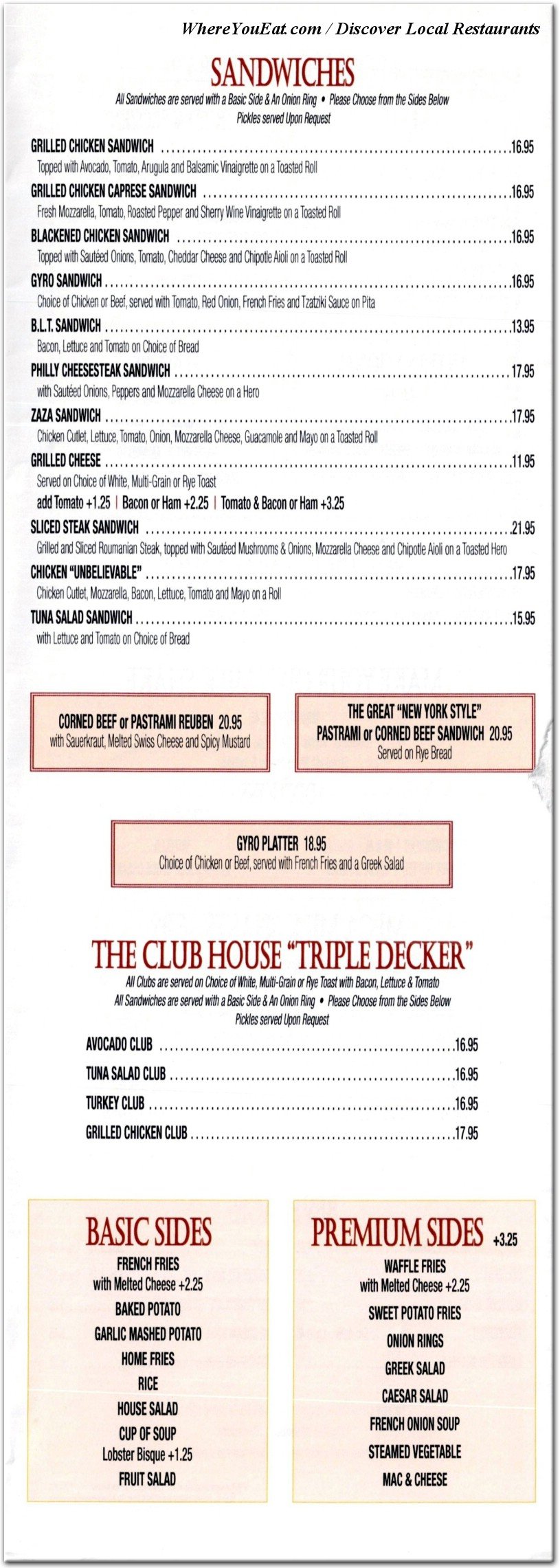menu image