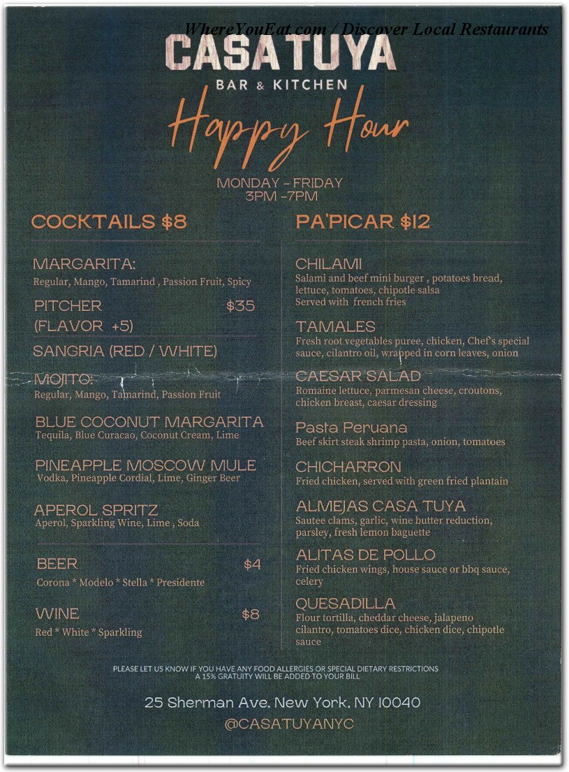 menu image