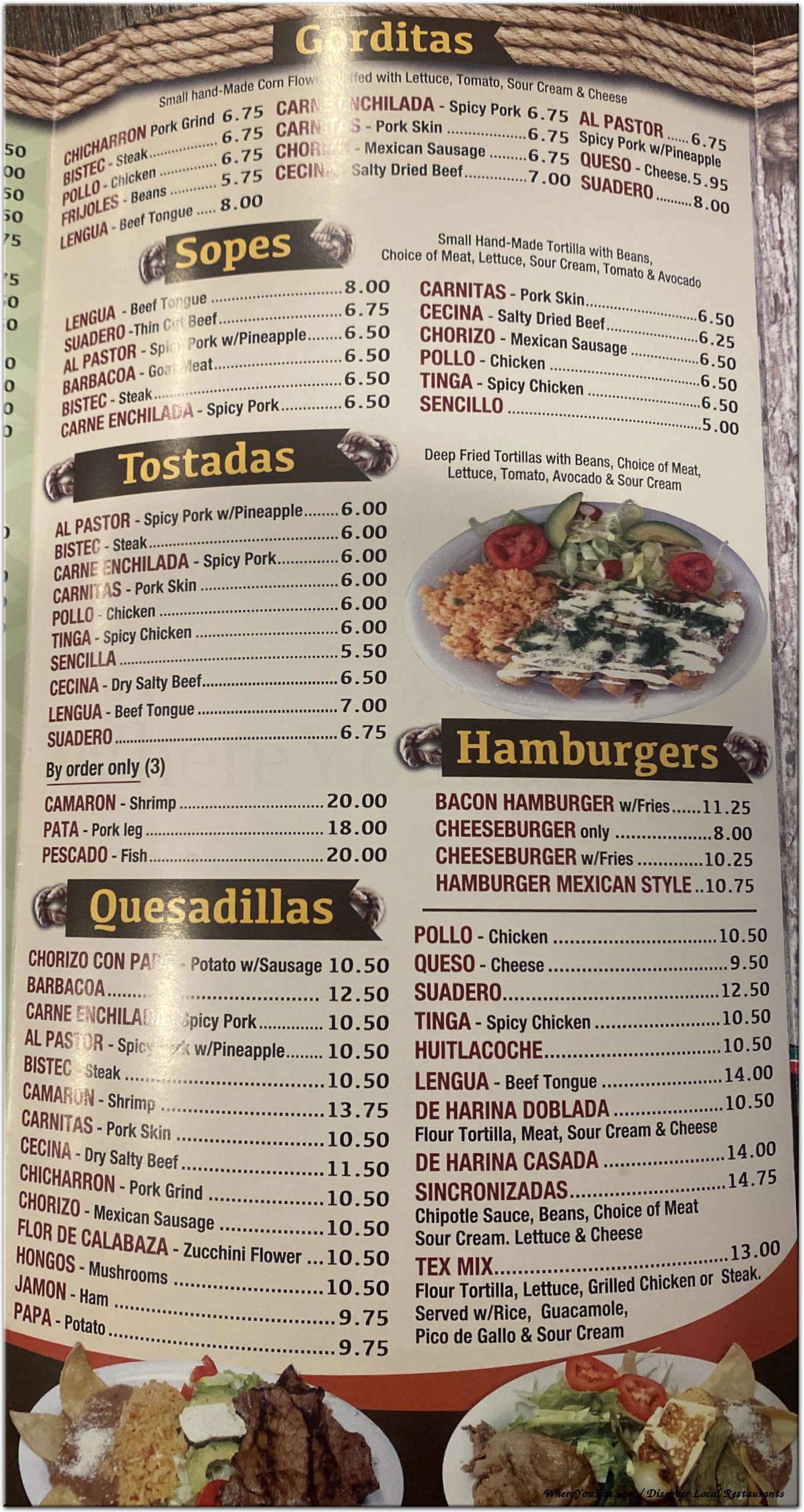 menu image