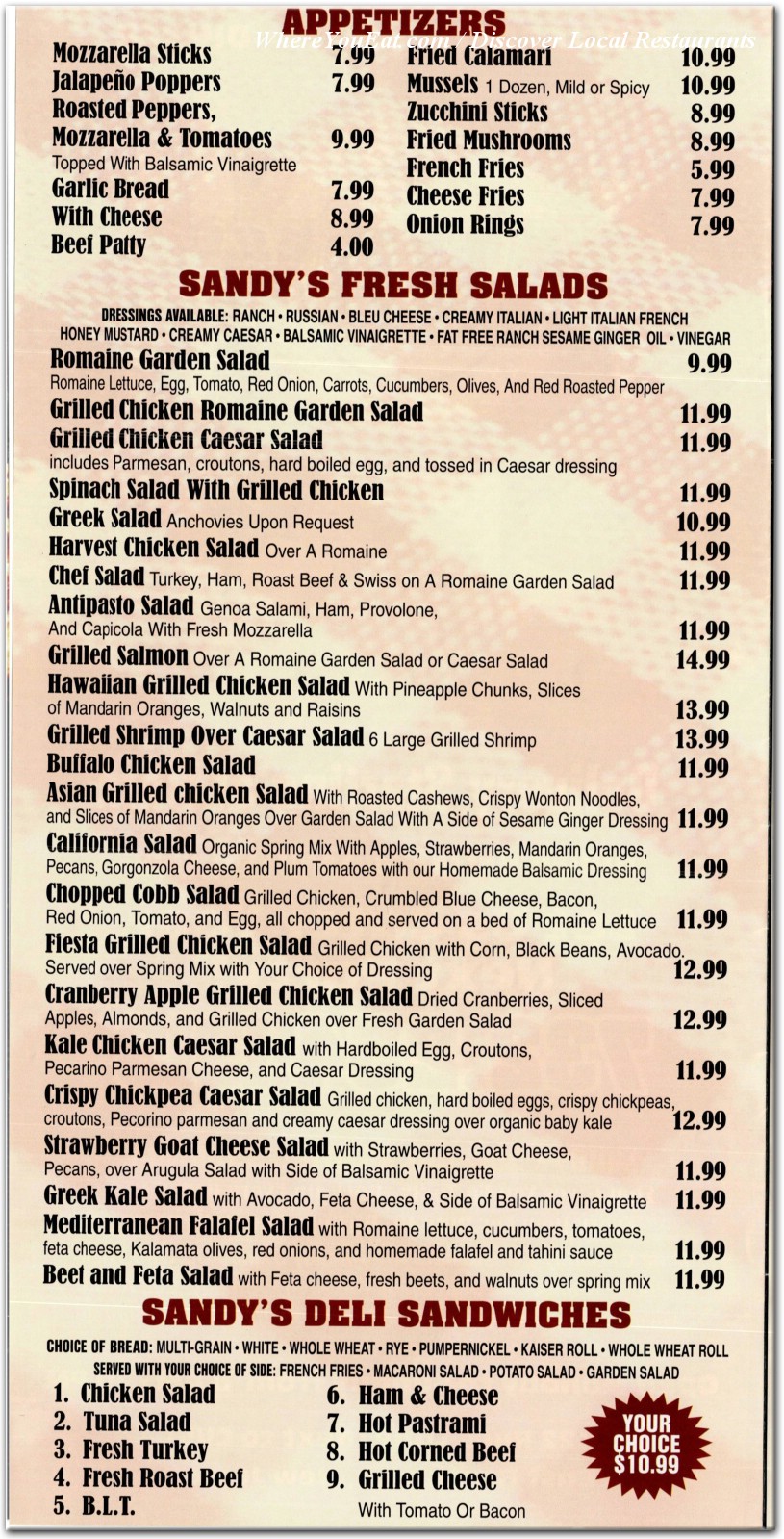 menu image