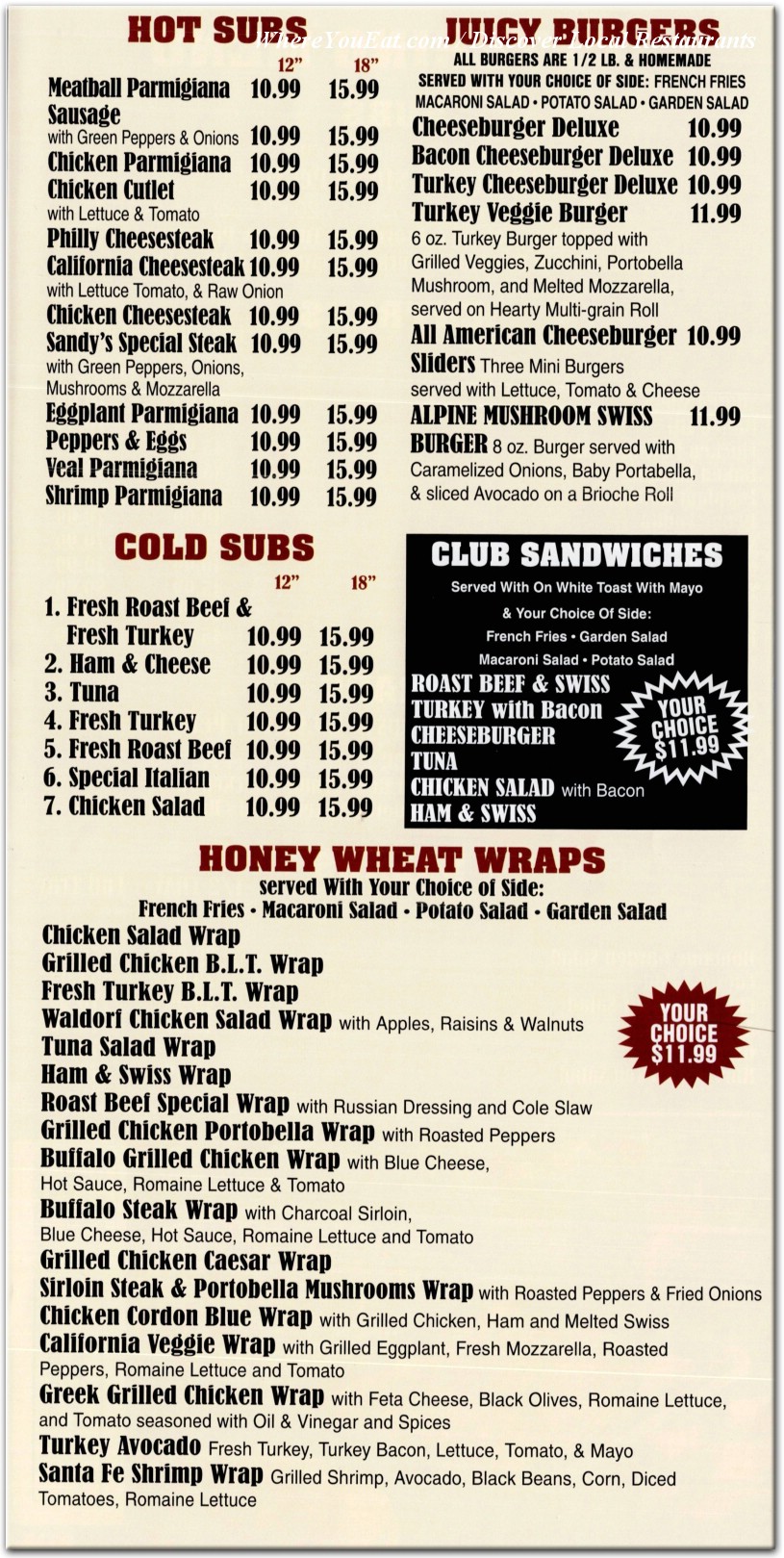 menu image