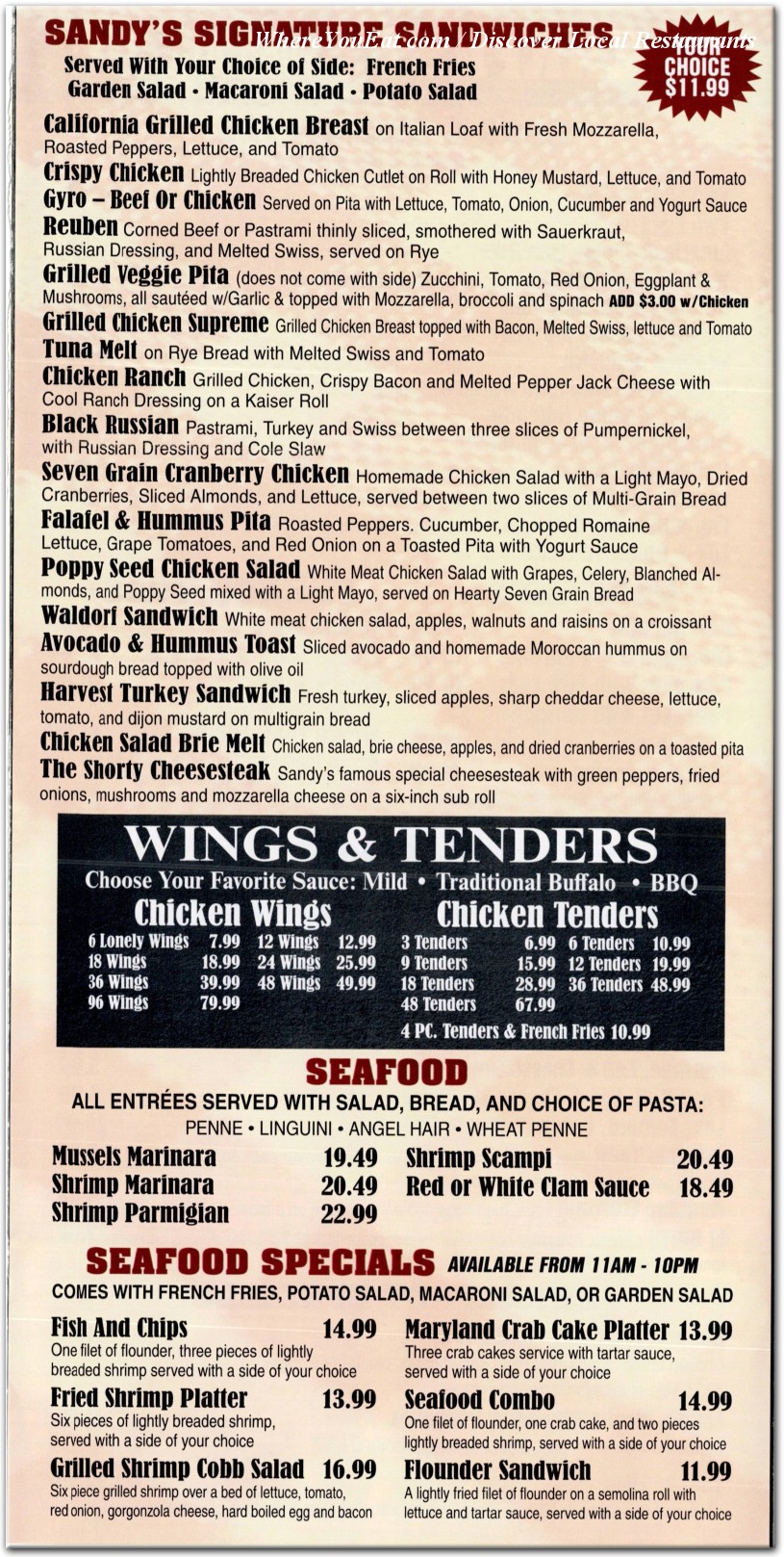 menu image