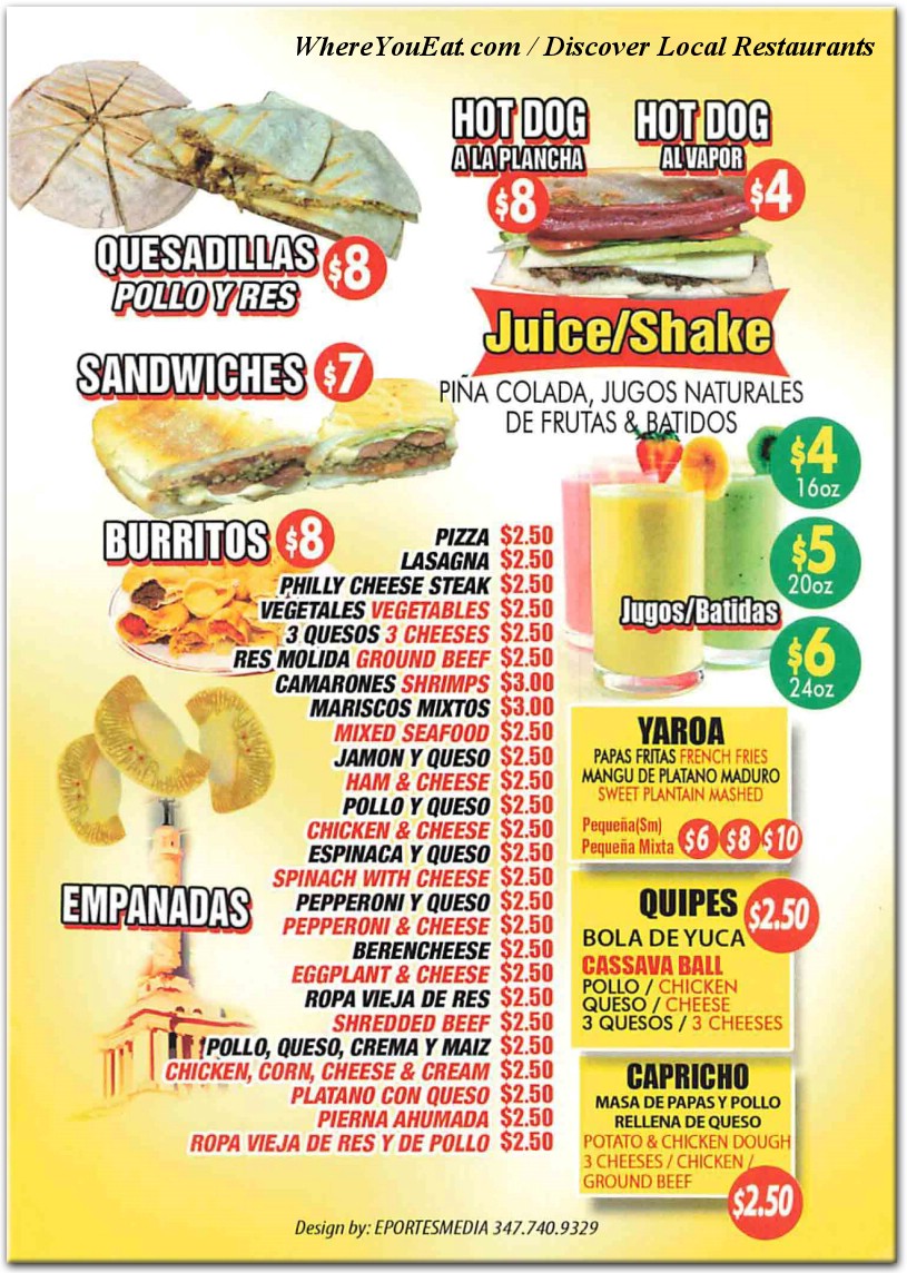 menu image