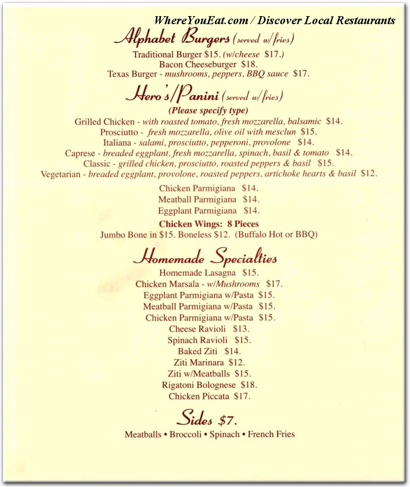 menu image