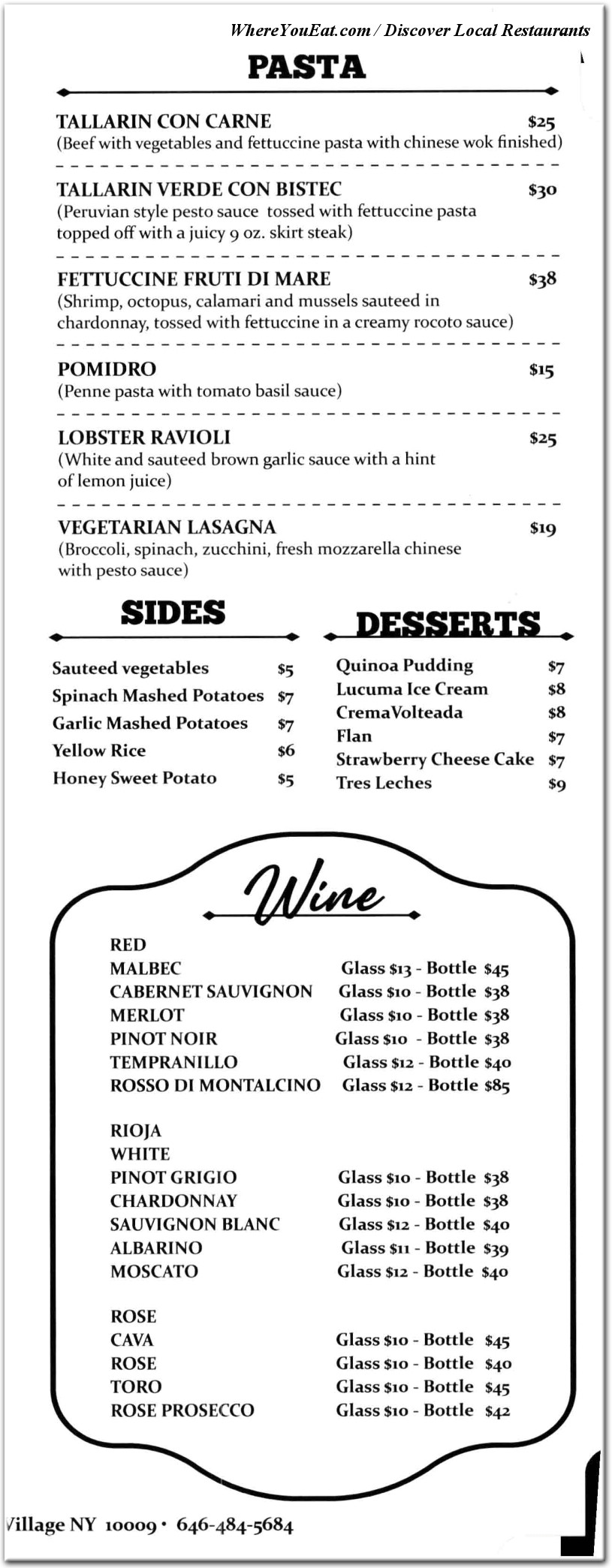 menu image